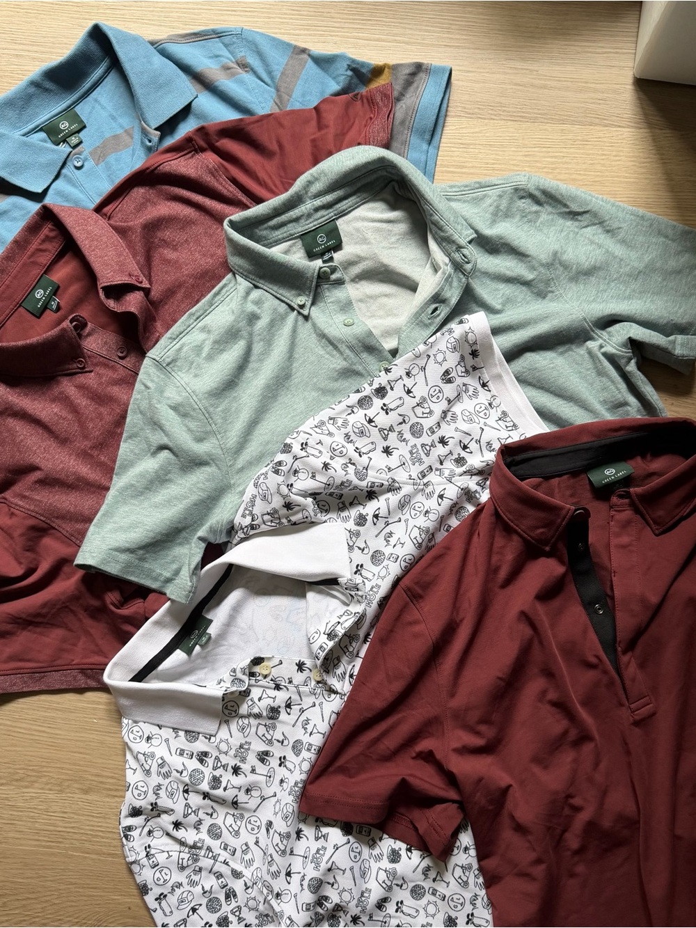 AG Green Label Men's Polo Bundle (set of 5!)